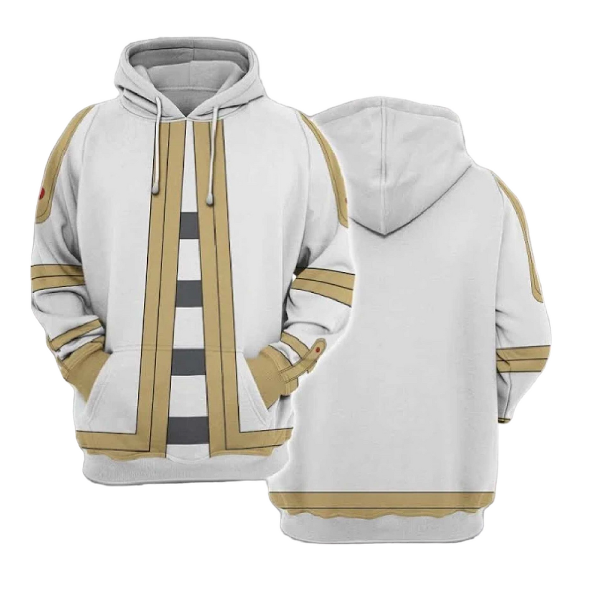 Frieren Beyond Journey’s End Hoodie Frieren The Slayer Mage Suit Costume Hoodie White Unisex