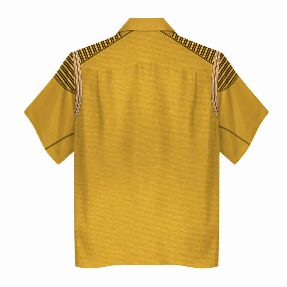 SaTr DIS Enterprise Uniform Command Captain Brown Cool Hawaiian Shirt