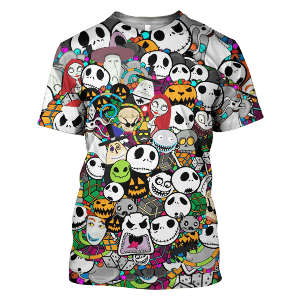 TNBC Shirt Characters And Jack Faces Hoodie TNBC Hoodie