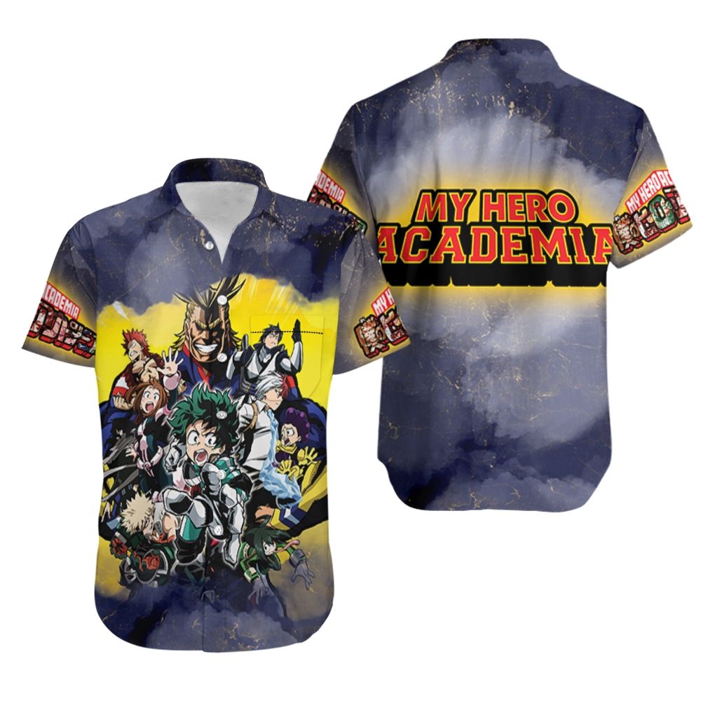 My Hero Academia Hawaii Shirt All Main And Villain Characters Hawaiian Aloha Shirt