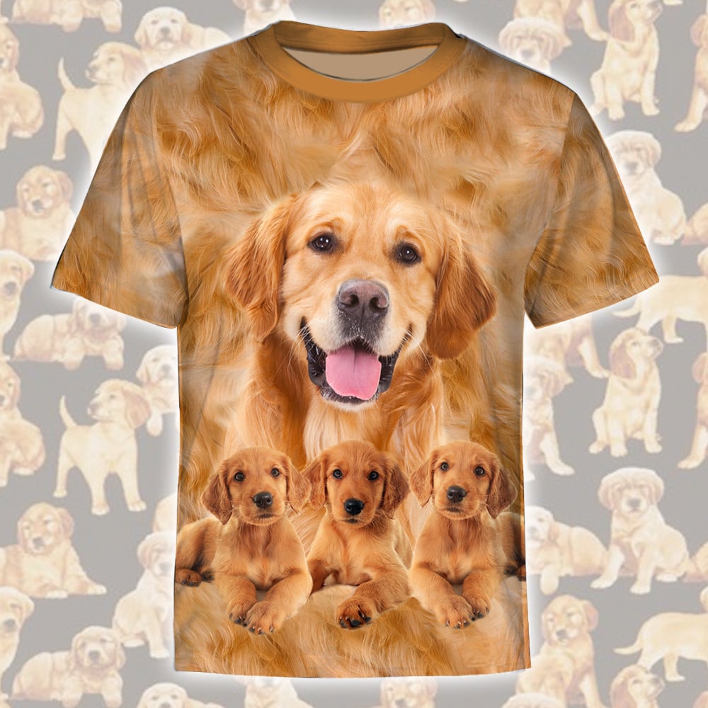 Golden Retriever Great Funny Button's Up Shirts - Hawaiian Shirt