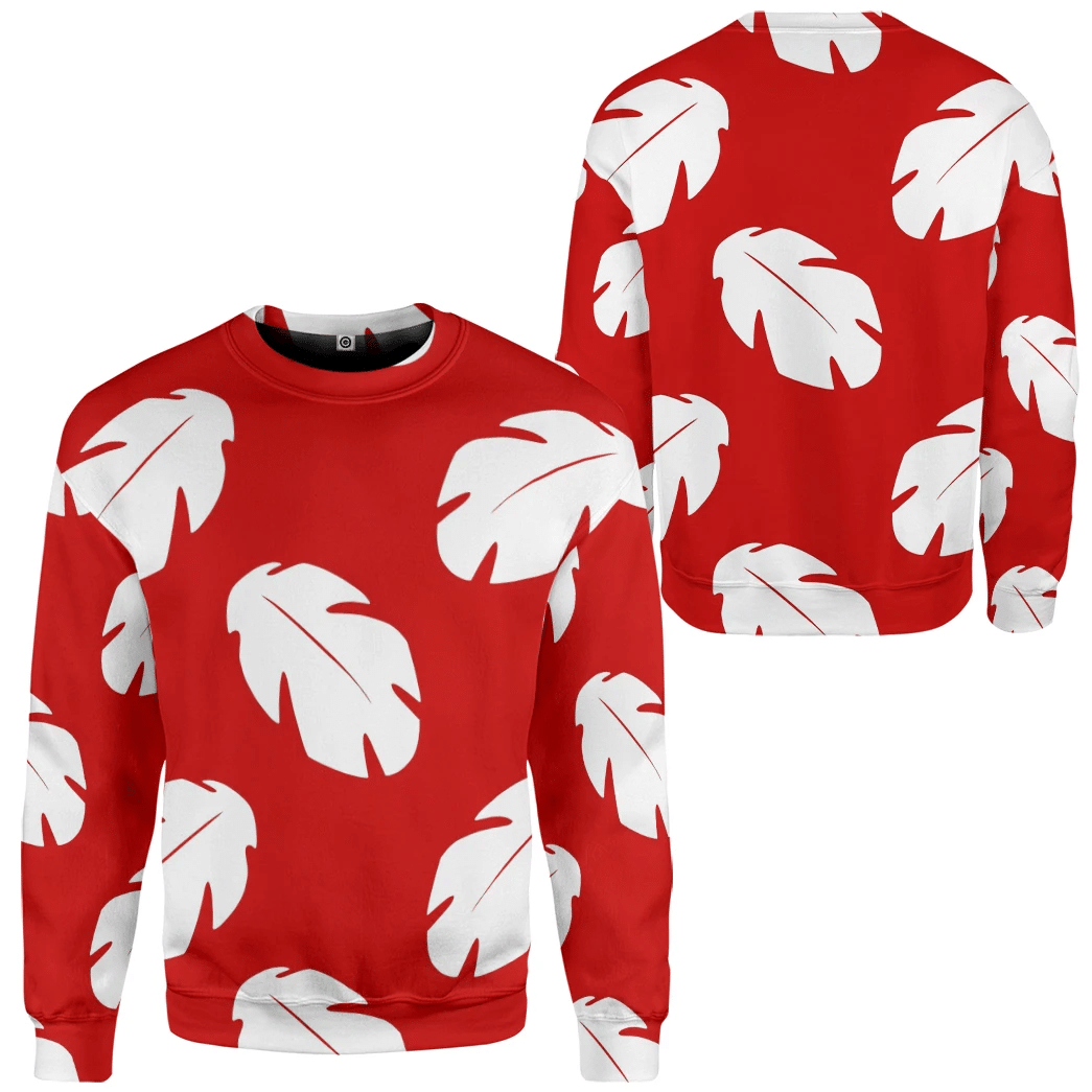 Lilo Hawaiian Floral Leaves Custom Tshirt Hoodie QT207012Hf