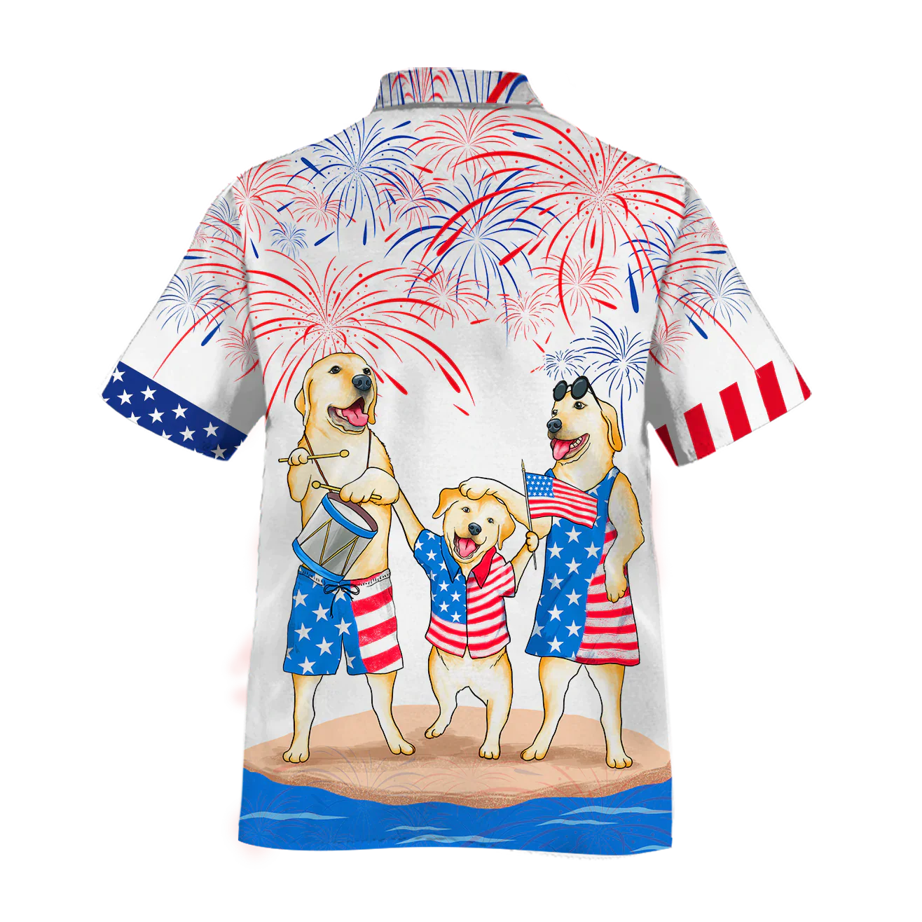 Pig Hawaiian Shirt All Over Printed For 4Th Of July, Patriotic Hawaii Aloha Shirt Short Sleeve For Men And Woman