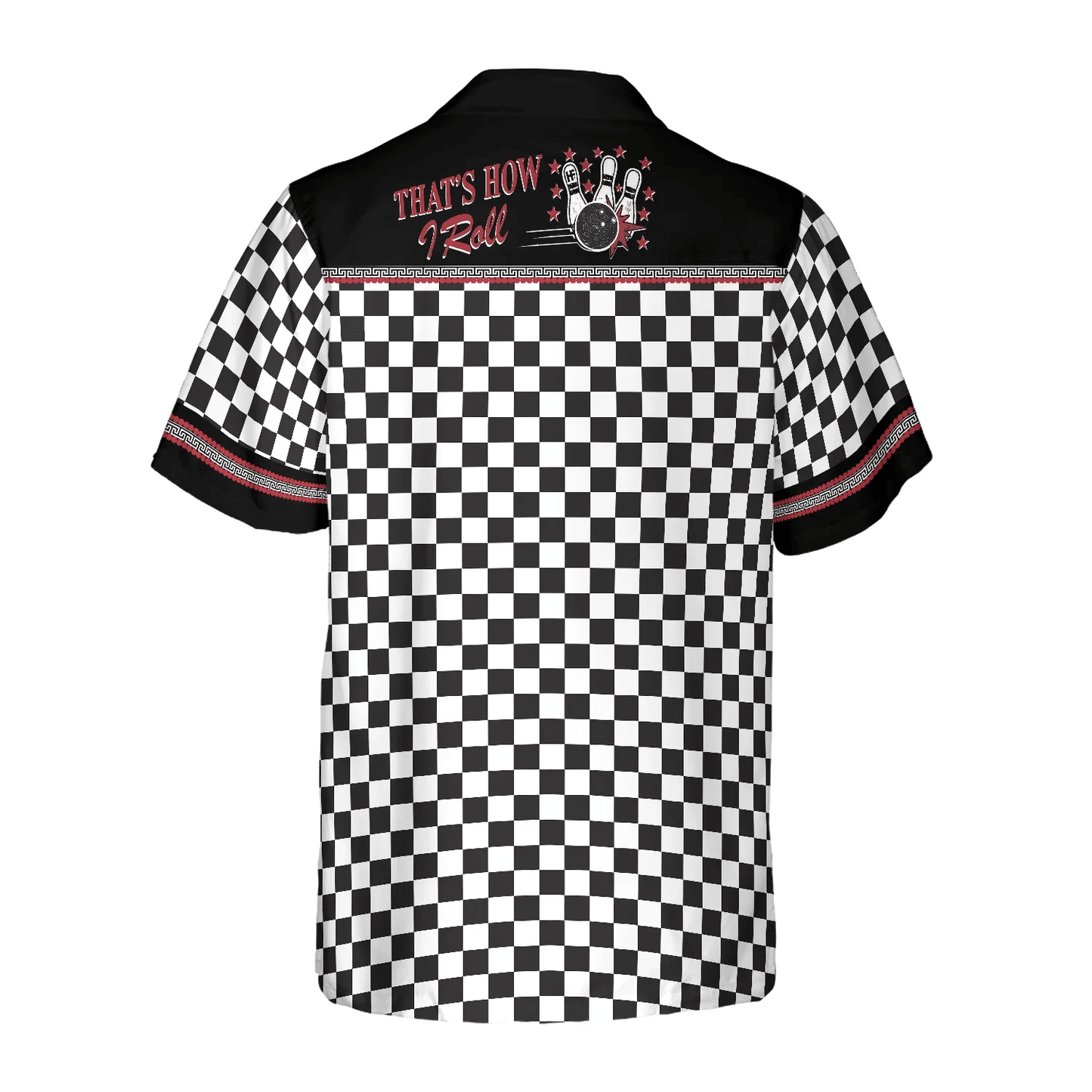Bowling Caro Pattern Hawaiian Shirt, That's How I Roll Bowling, Colorful Summer Aloha Shirt For Men Women, Perfect Gift For Friend, Bowling Lovers