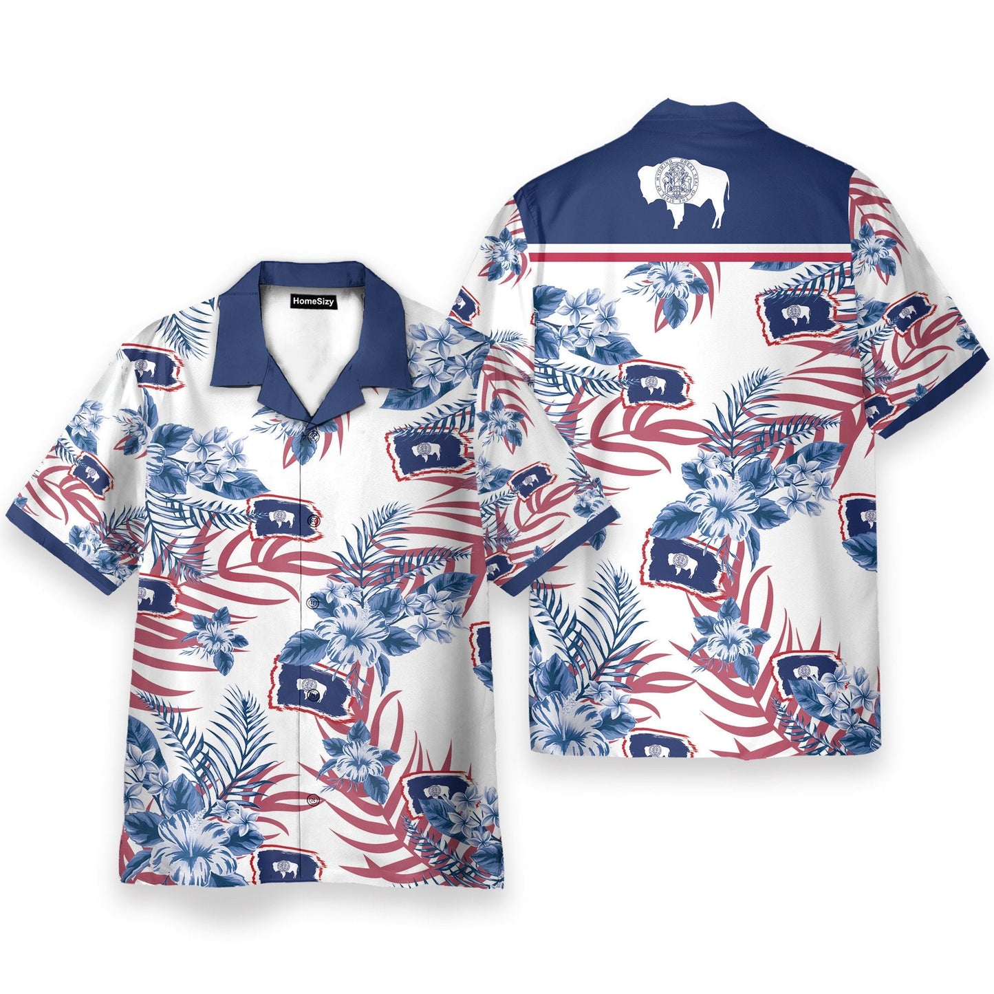 Wyoming Men's Button's Up Shirts - Hawaiian Shirt