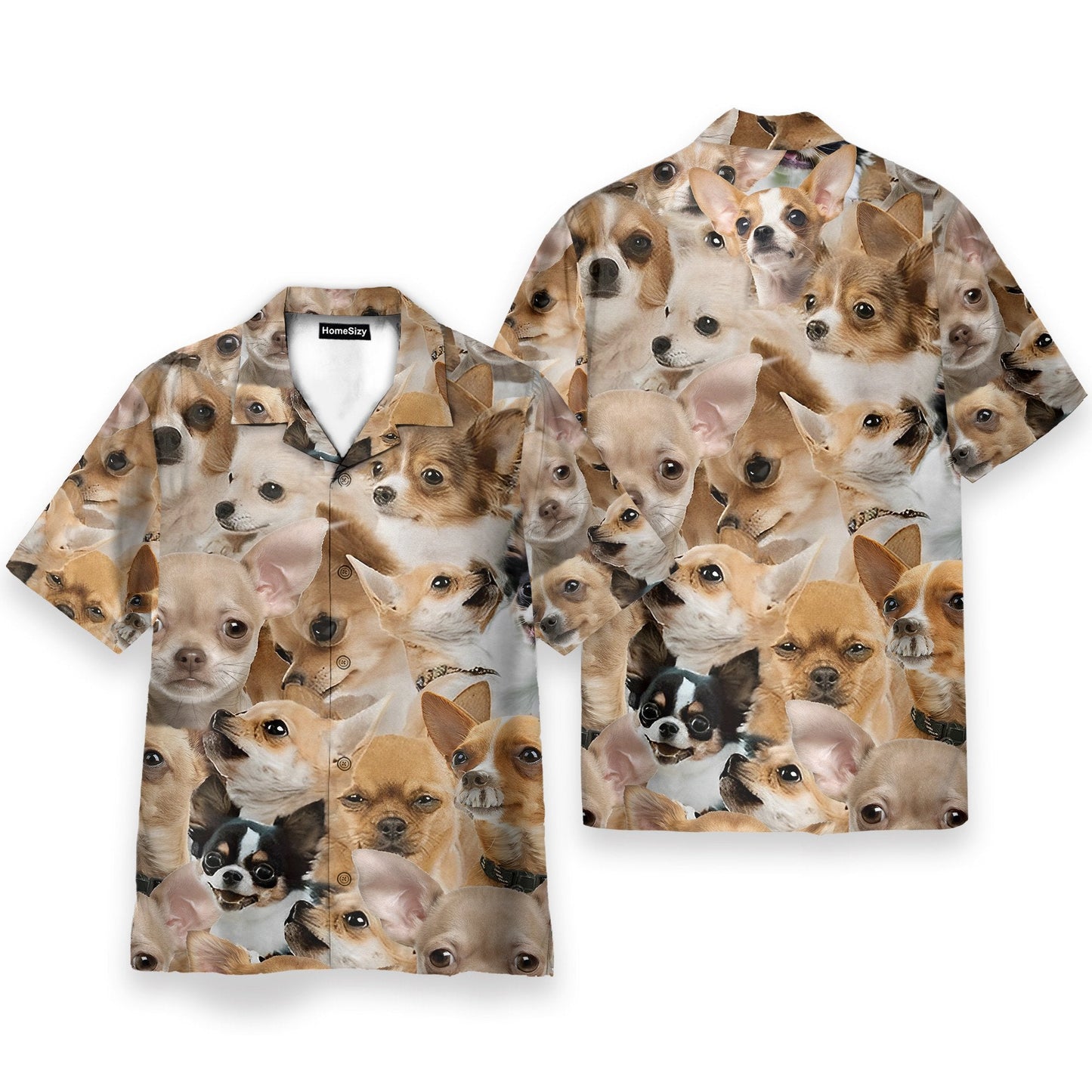 Chihuahua Awesome Funny Button's Up Shirts - Hawaiian Shirt