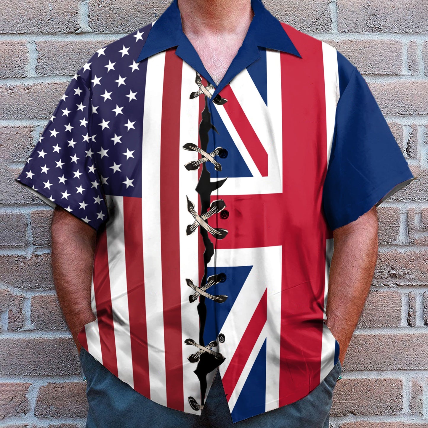 Graphic United Kingdom Flag - Hawaiian Shirt