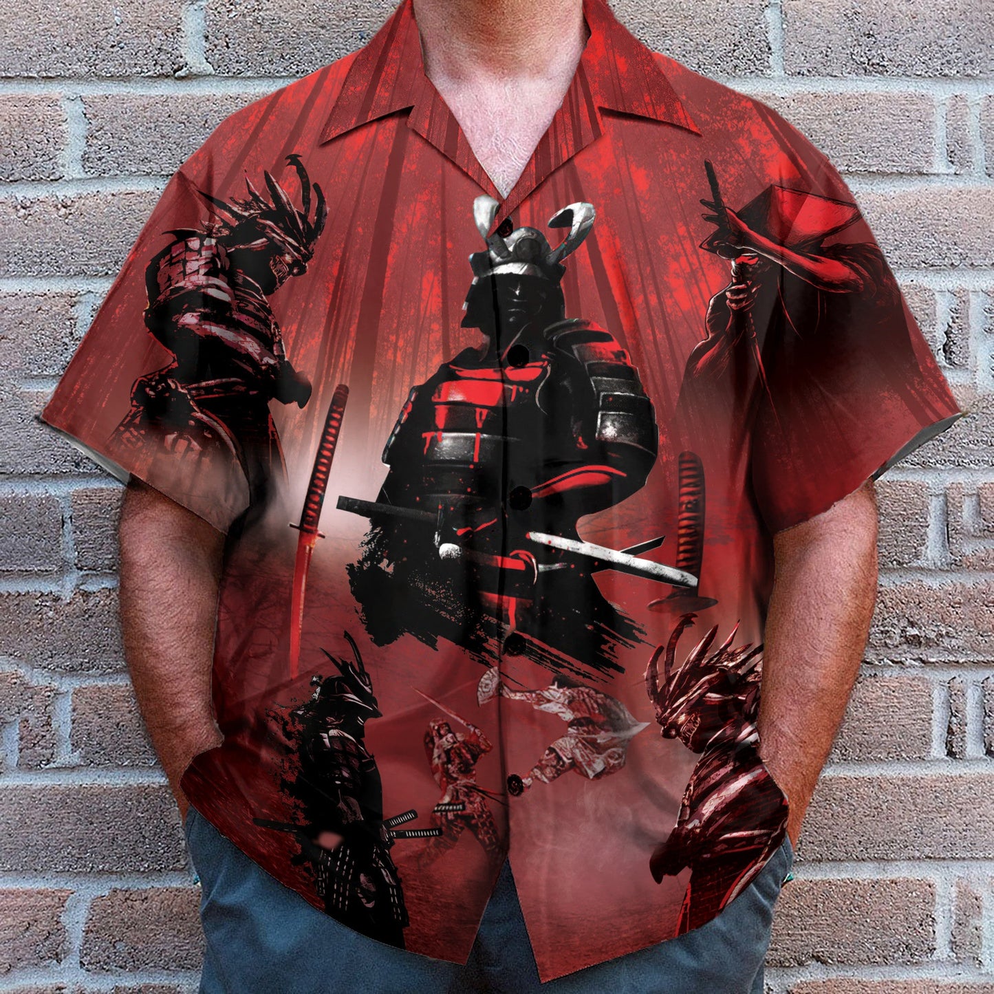 Samurai Combat Japanese Style - Hawaiian Shirt