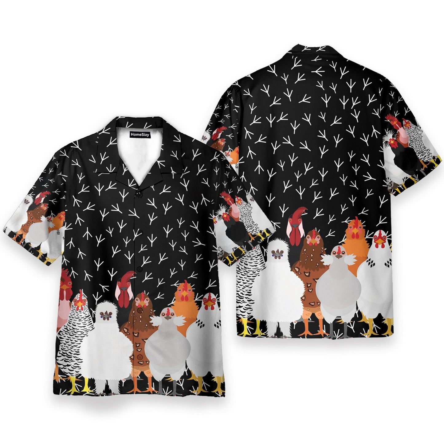 Awesome Chicken Funny Button's Up Shirts - Hawaiian Shirt