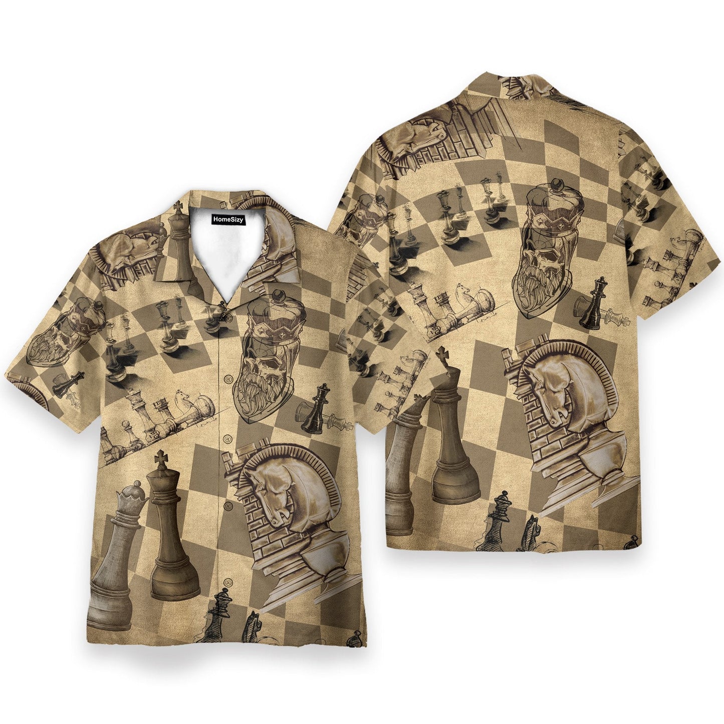 Amazing Chess Men's Button's Up Shirts - Hawaiian Shirt