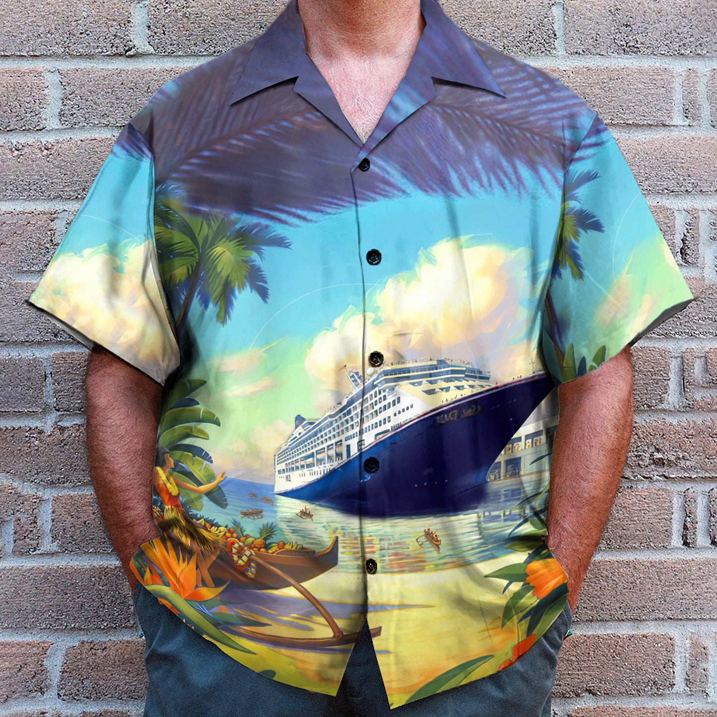 Cruises Ship Mardi Gras - Hawaiian Shirt