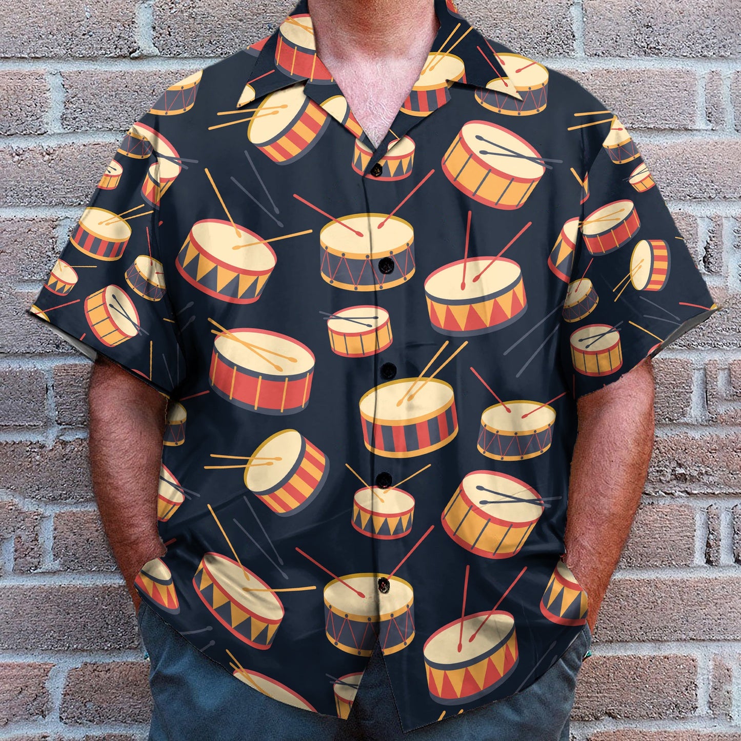 Amazing Drums Funny Button's Up Shirts - Hawaiian Shirt