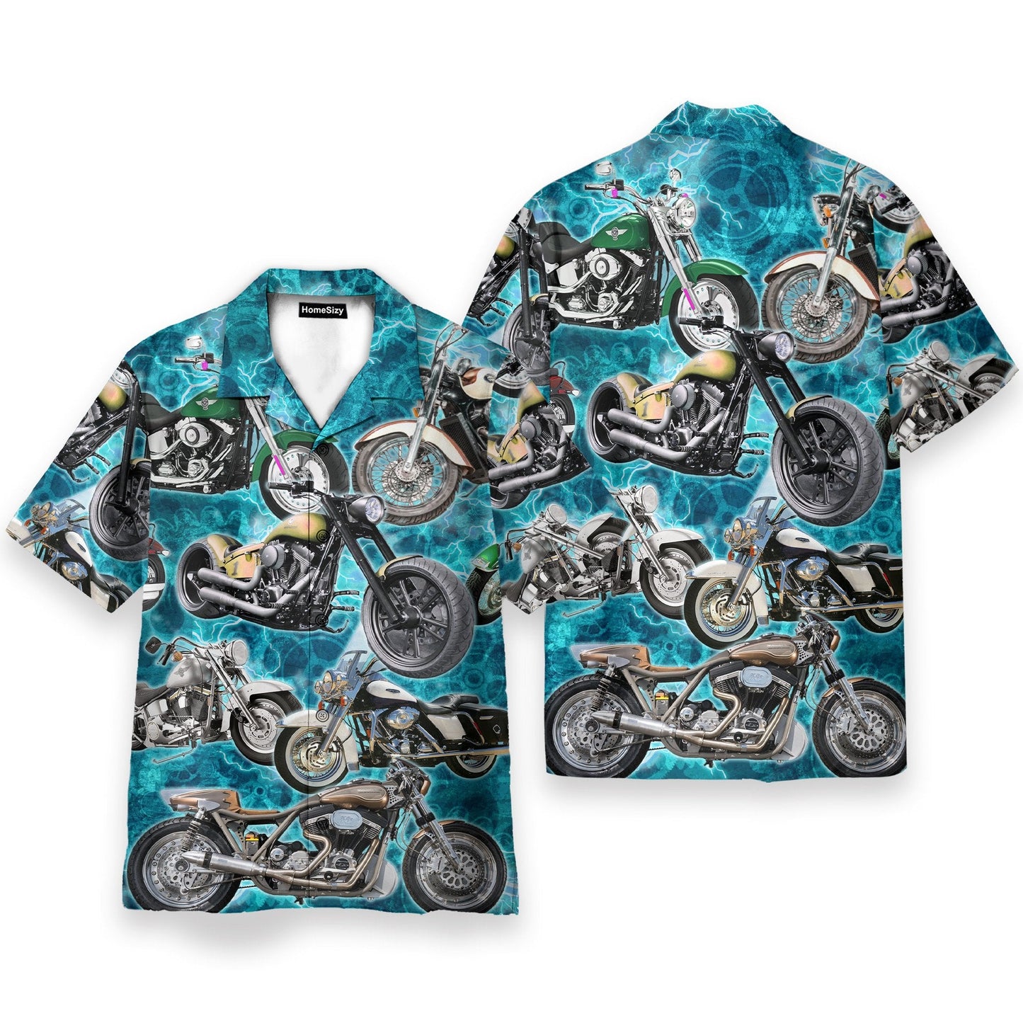Motorcycles Once A Biker - Hawaiian Shirt