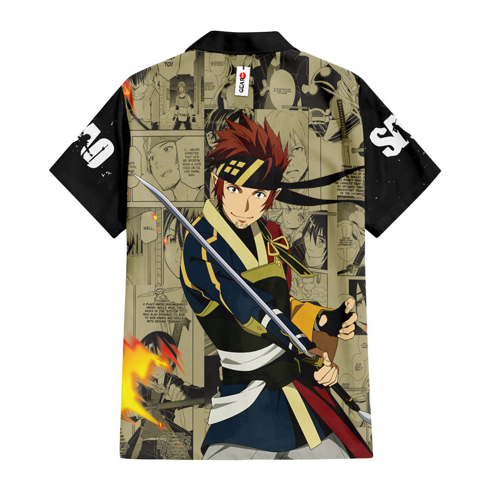 Klein Hawaiian Shirt Manga Style