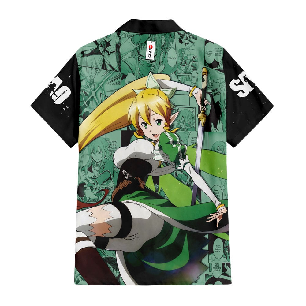 Leafa Hawaiian Shirt Manga Style