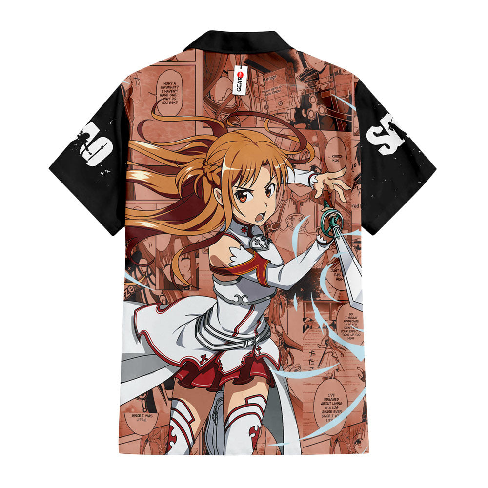 Asuna Hawaiian Shirt Manga Style
