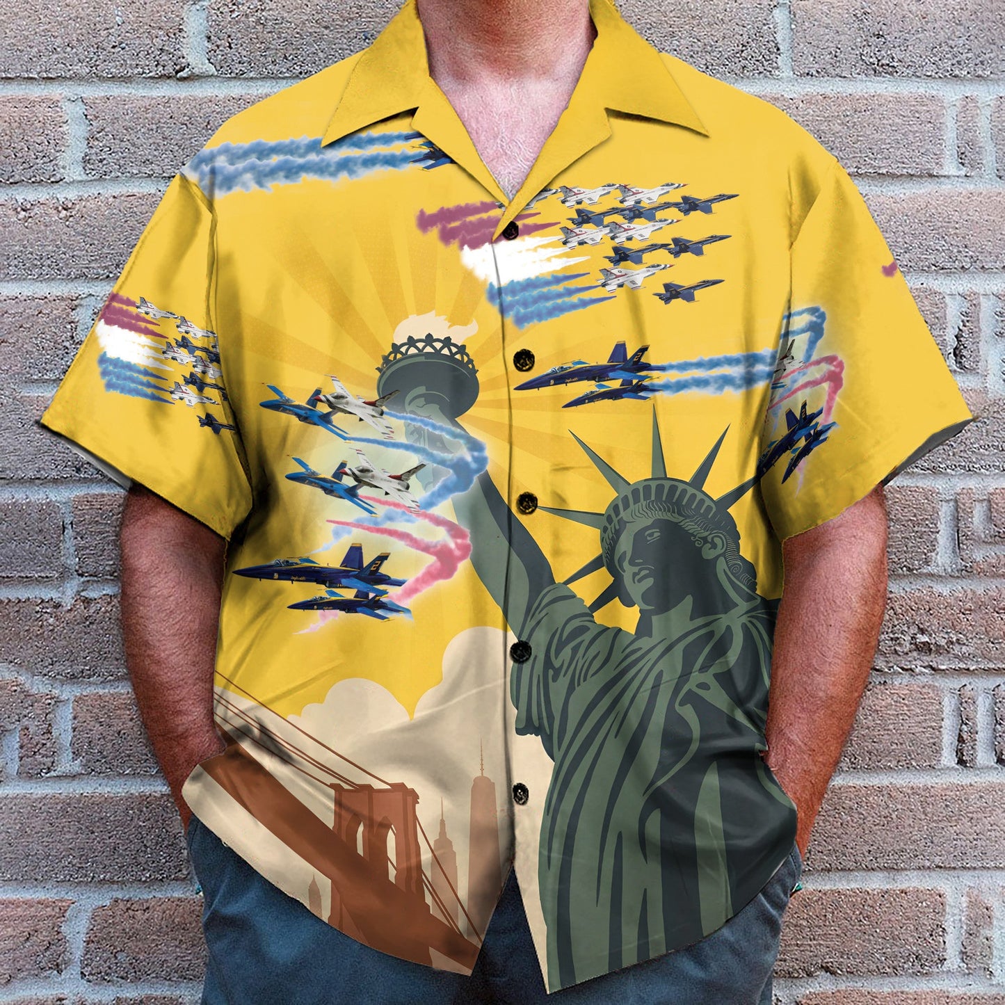 US Blue Angels & Thunderbirds 4th July Idependence Day - Hawaiian Shirt