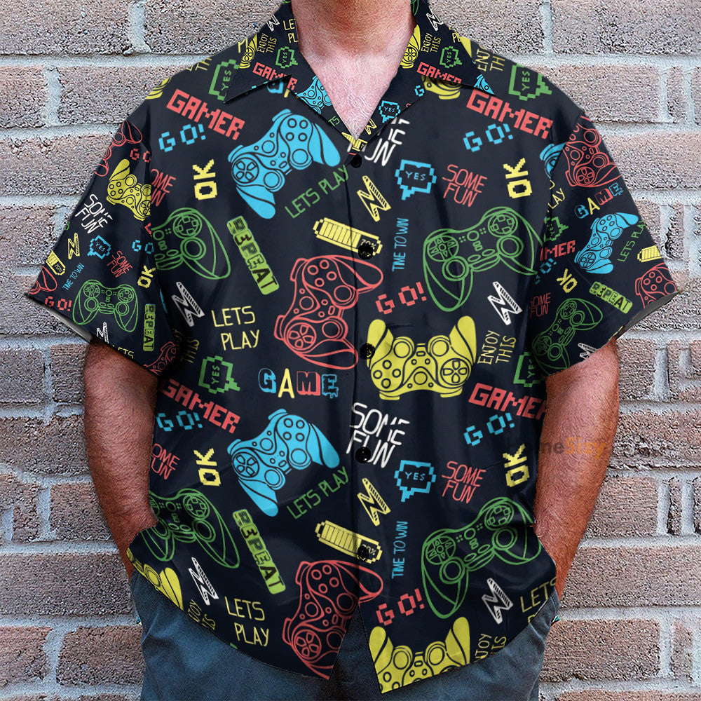 Amazing Gamer Funny Button's Up Shirts - Hawaiian Shirt
