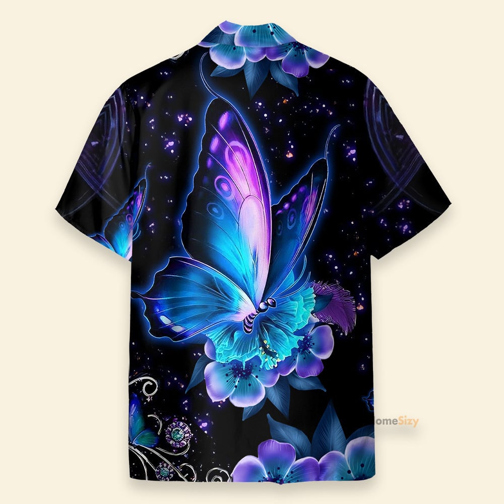 Hippie Butterfly Men's Button's Up Shirts - Hawaiian Shirt