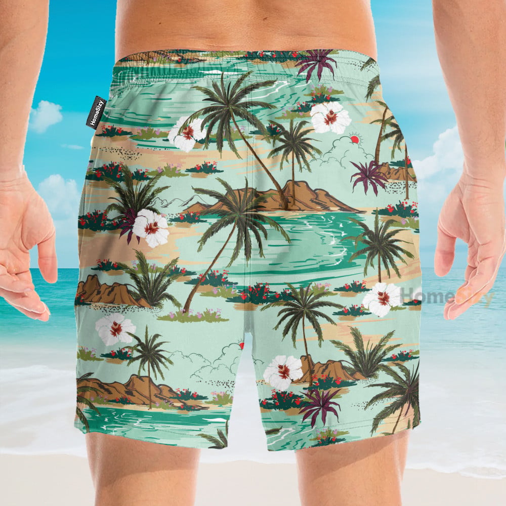 Pugs Chilling On The Beach - Hawaiian Shirt & Beach Shorts