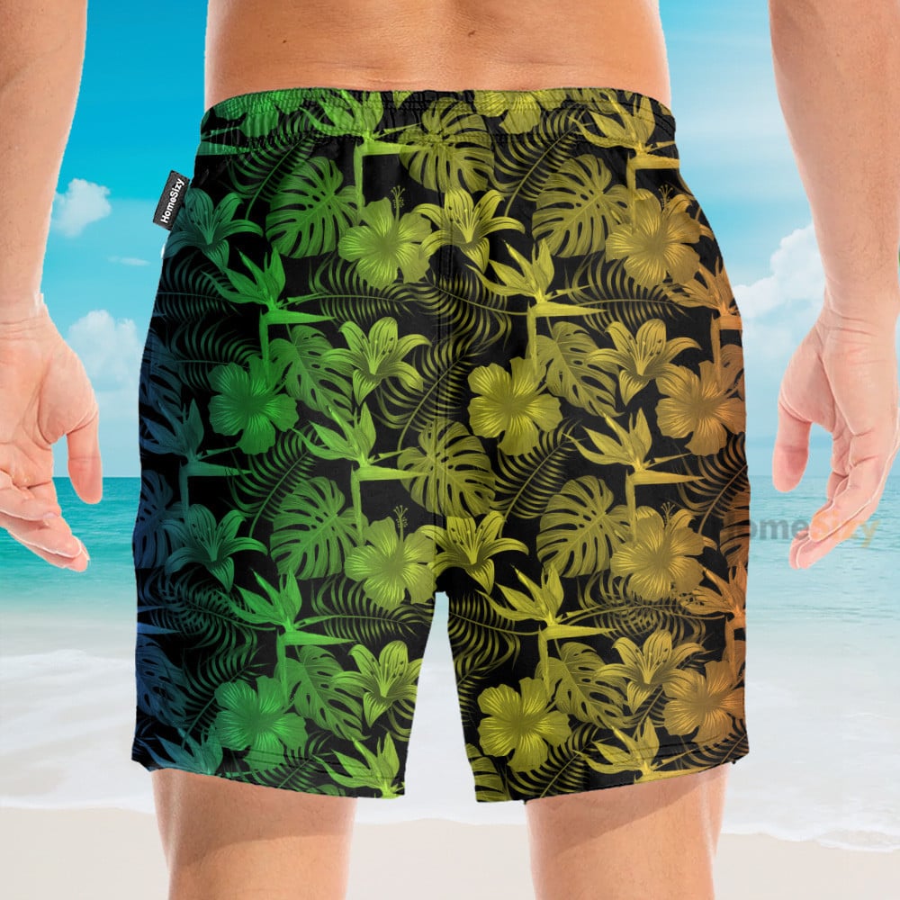 Light Colorful Tropical - Hawaiian Shirt & Beach Shorts