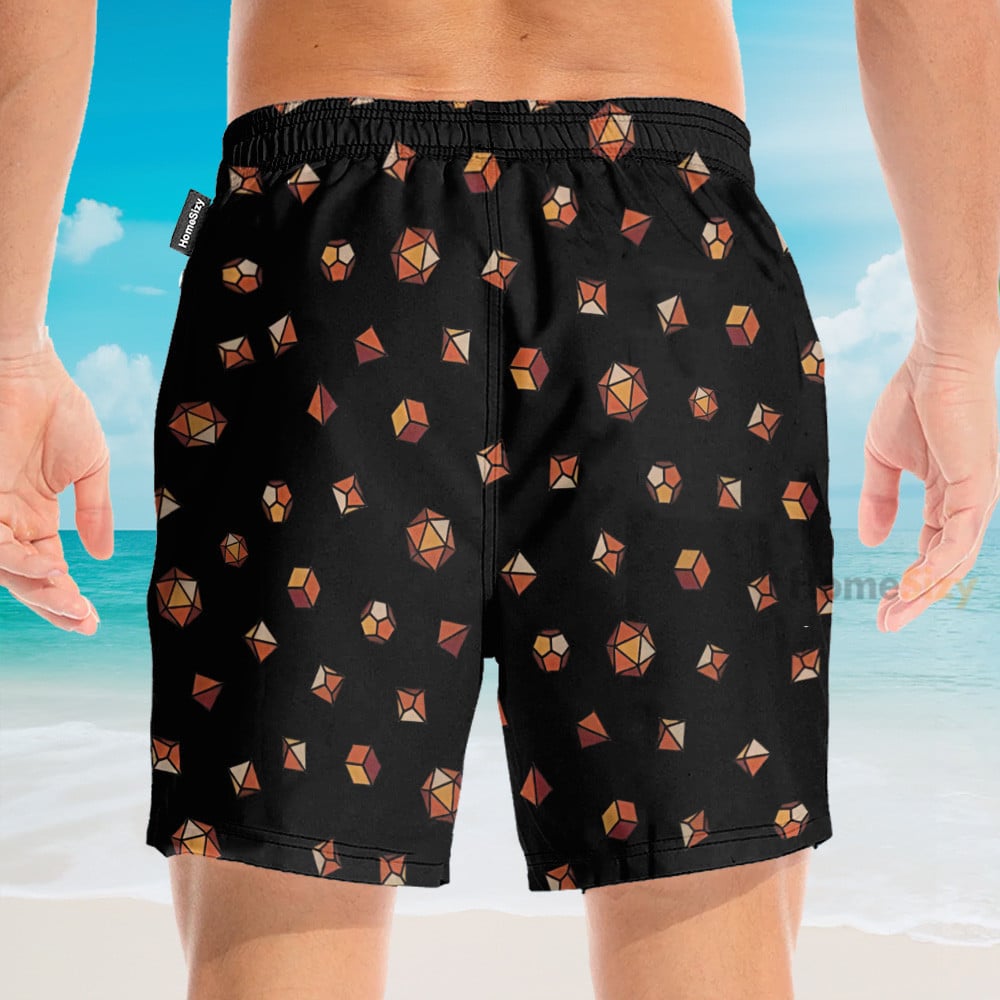 Dungeons and Dragons Dice Cosplay Costume - Hawaiian Shirt & Beach Shorts