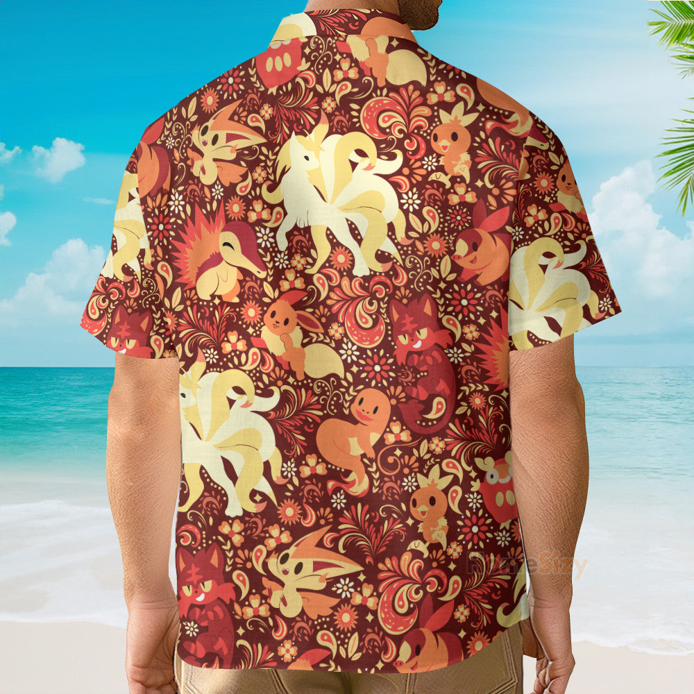 PoMo Seamless Pattern V25 - Hawaiian Shirt
