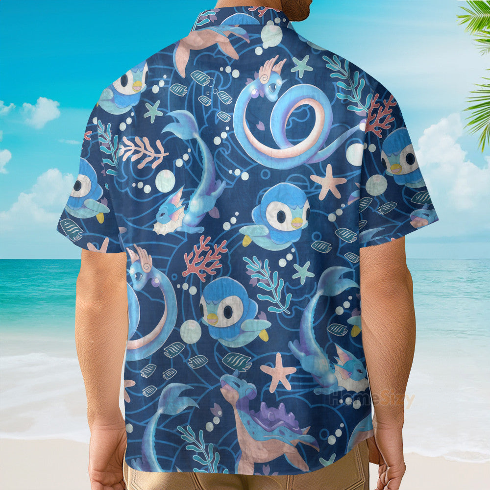 PoMo Seamless Pattern V10 - Hawaiian Shirt