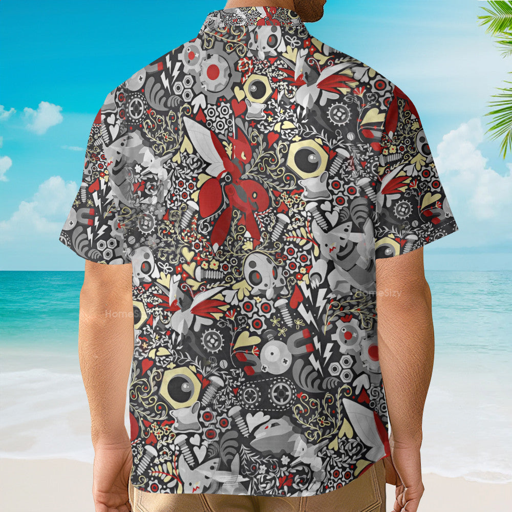 PoMo Seamless Pattern V8 - Hawaiian Shirt