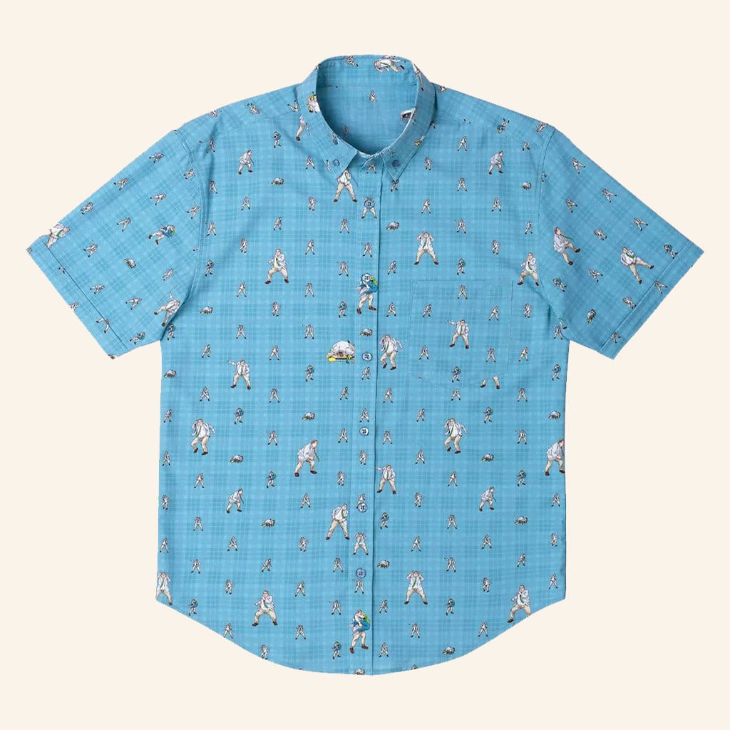 Saturday Night Live Merch SNL 50 x RSVLTS Down By The River Button Up Shirt Gifts For Him - WearandDecor - Tazila