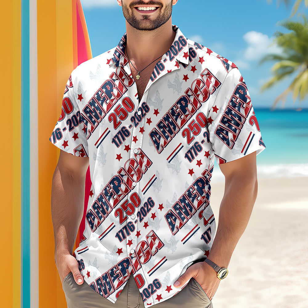 America 250 Years Hawaii Shirt America 250 Merchandise Patriotic Mothers Day Gifts - Tazila