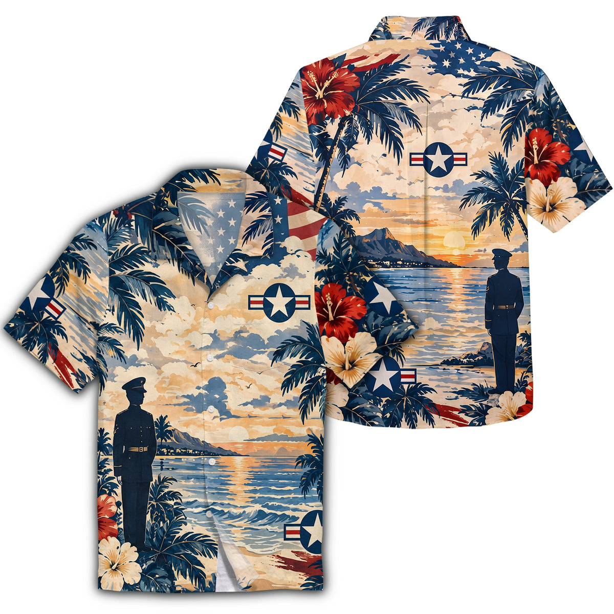 Custom Hawaiian Shirt U.S. Army Service Tribute