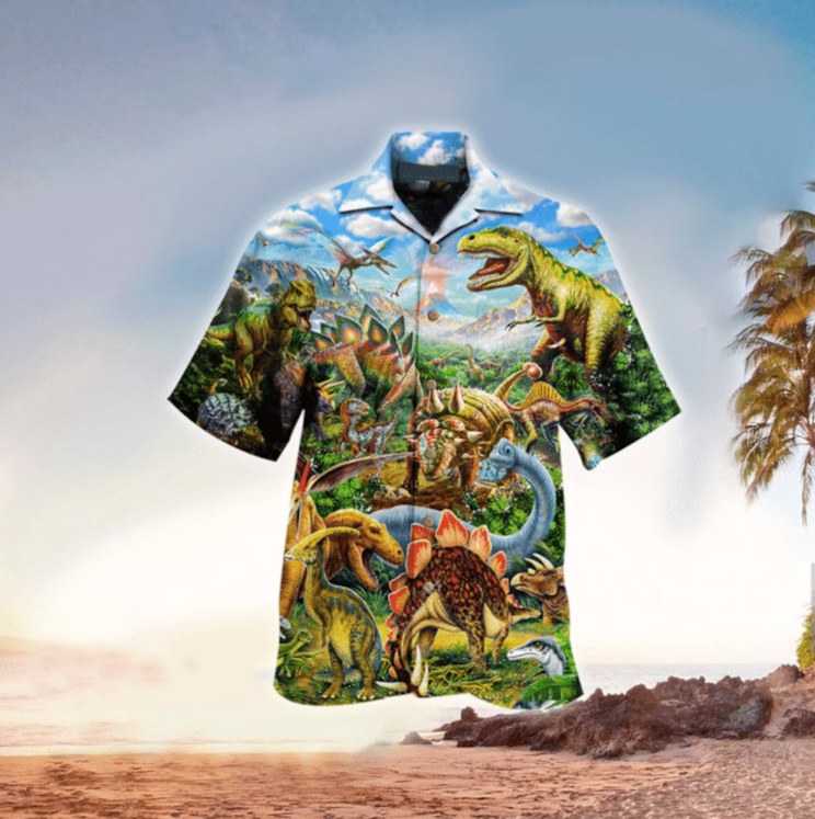 NoClaws Jurassic Park Hawaiian Shirt Dinosaurs Jurassic World Vintage Hawaii Shirt Jurassic Park Aloha Shirt