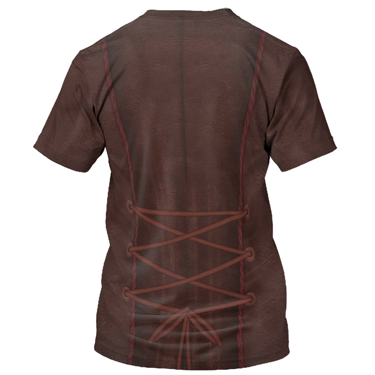 DN T-shirt Mad Hatter Live Action Alice In Wonderland Costume T-shirt Brown Unisex Adults New Release