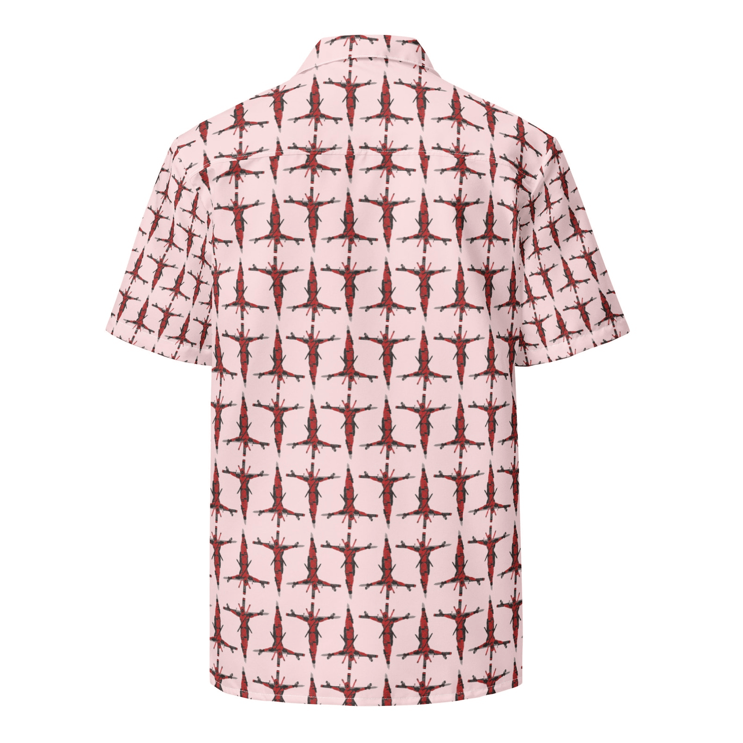 NoClaws Deadpool Hawaii Shirt Marvel Deadpool As Marvel Jeus Pattern Hawaiian Shirt Pink Unisex