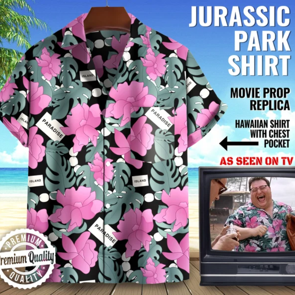 Dennis Nedry Jurassic Park Cosplay Hawaiian Shirt