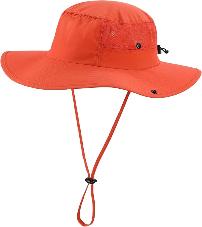 UPF50+ Sun Hat Wide Brim Womens UV Protection Beach Bucket Hat Airy