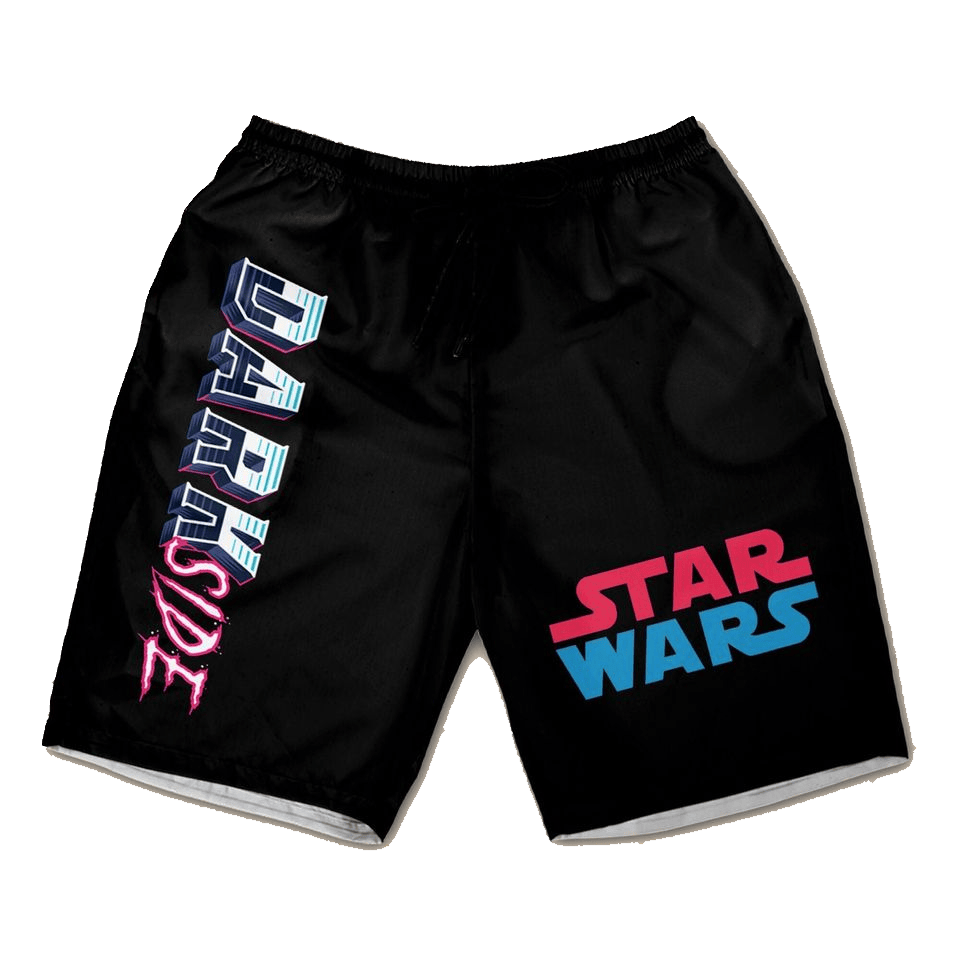 Starwars Shorts Starwars Dark Side Pattern Beach Shorts Black