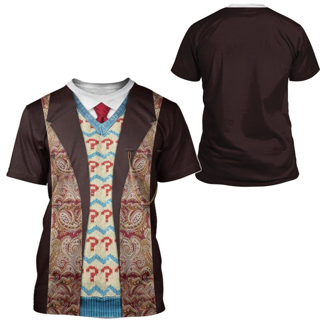 Doctor Who Hoodie Doctor Who 7th Suit Costume T-shirt Brown Unisex