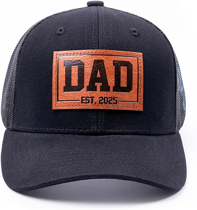 Dad Est 2025, Perfect New Father Gift, First Dad Hat Fathers Day