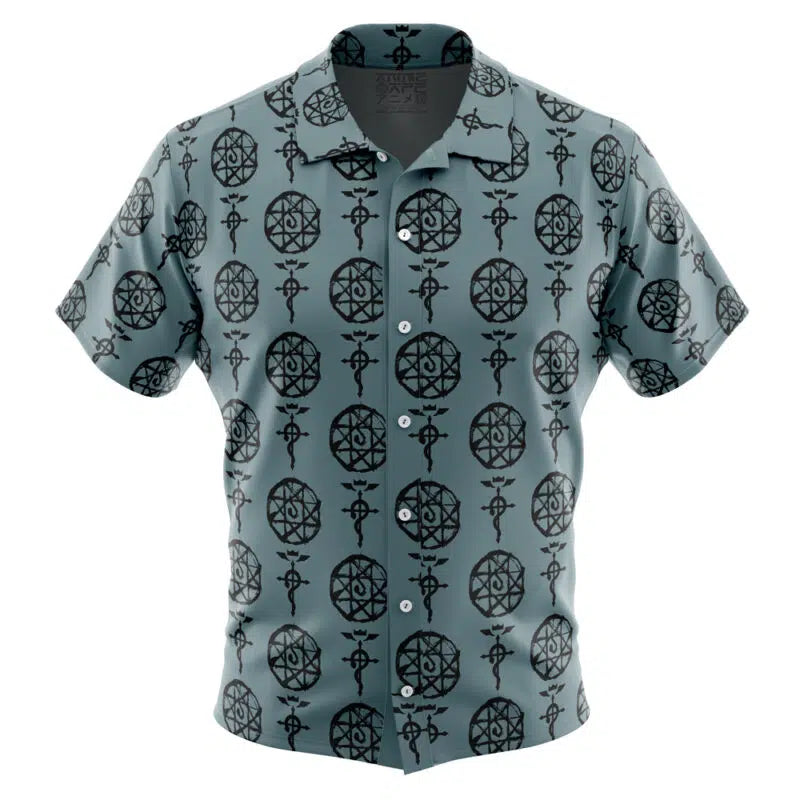 Alphonse V1 Fullmetal Alchemist Button Up Hawaiian Shirt