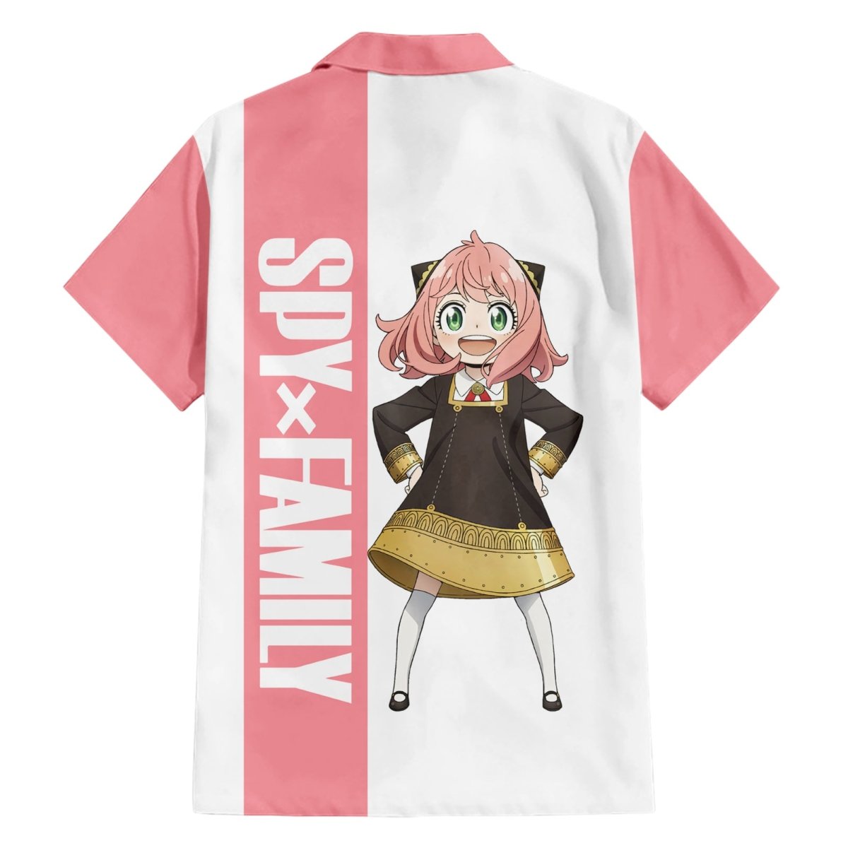 NoClaws NoClaws Spyxfamily Hawaii Shirt Spyxfamily Character Anya Forger Hawaiian Shirt White Pink Unisex