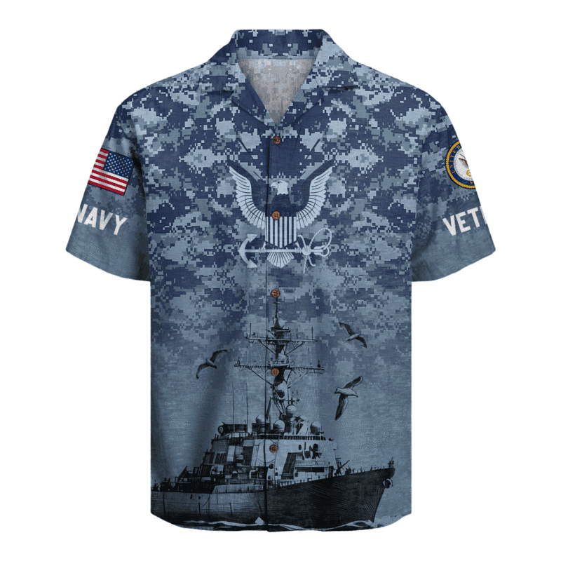 US Navy 250th Years Of Service Hawaiian Shirt