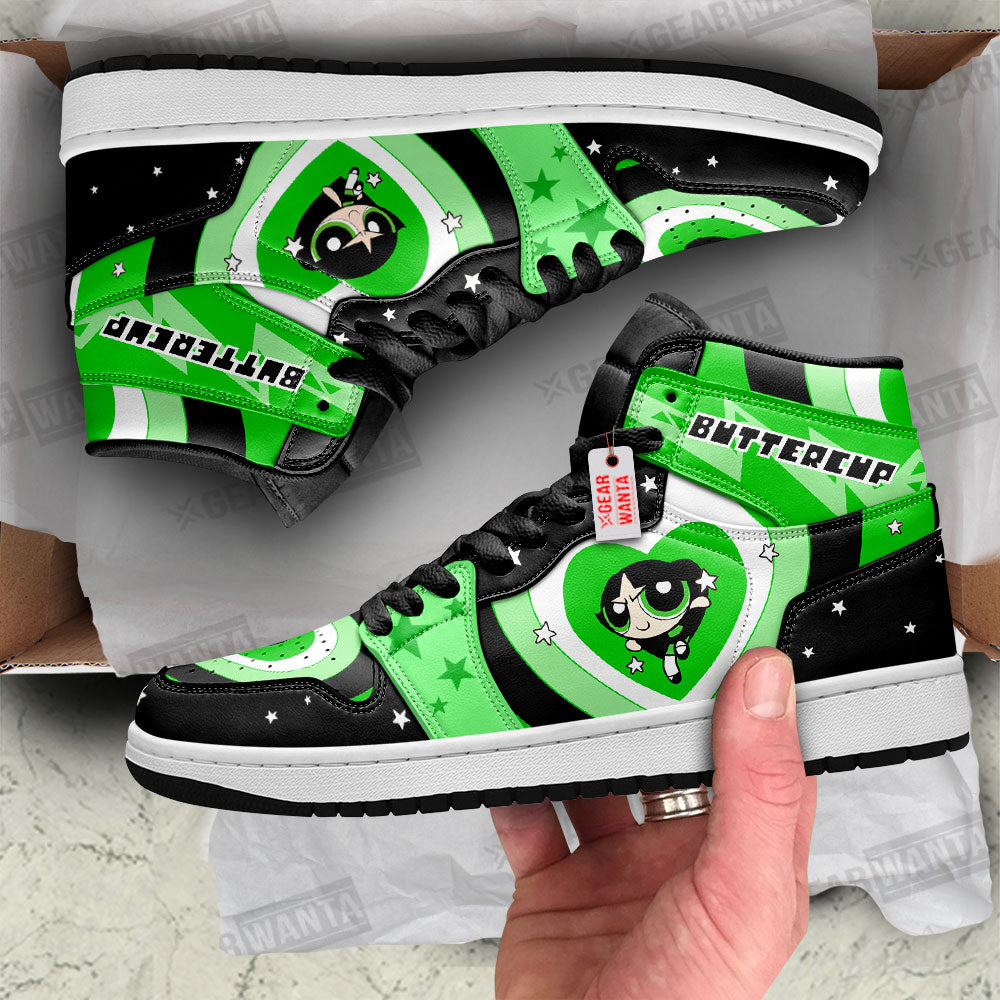 Buttercup The Powerpuff Girls J1s Sneakers Custom For Fans TT25