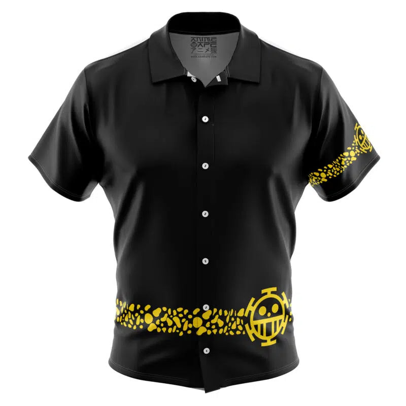 Trafalgar Punk Hazard One Piece Button Up Hawaiian Shirt