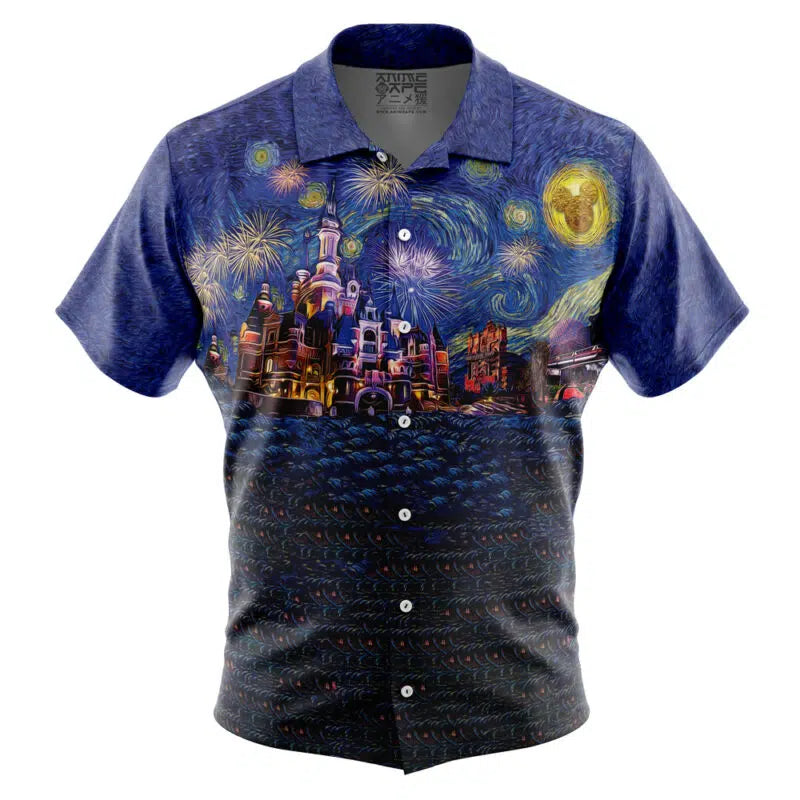 Magical Place Starry Night Button Up Hawaiian Shirt