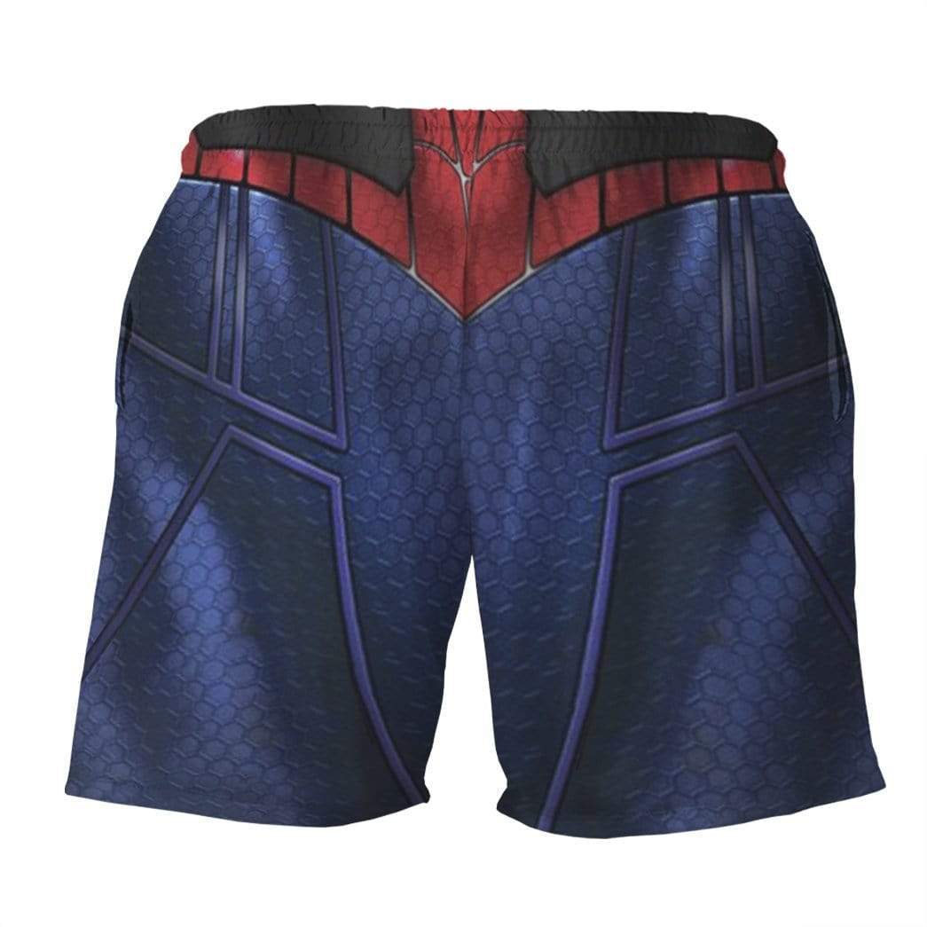 Spiderman Shorts the Spiderman Suit Costume Beach Shorts Blue Red