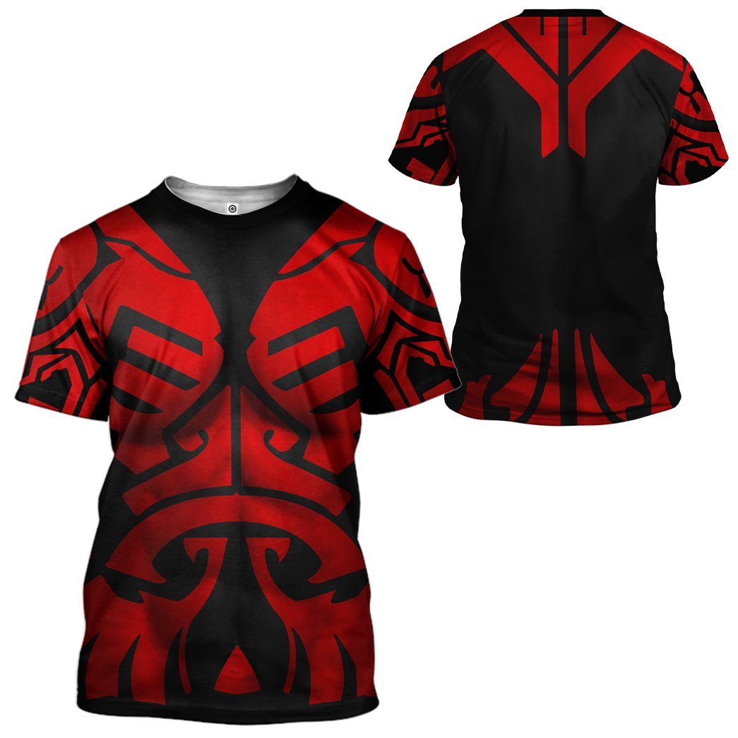 Stwa Darth Maul Cosplay T-Shirts For Men
