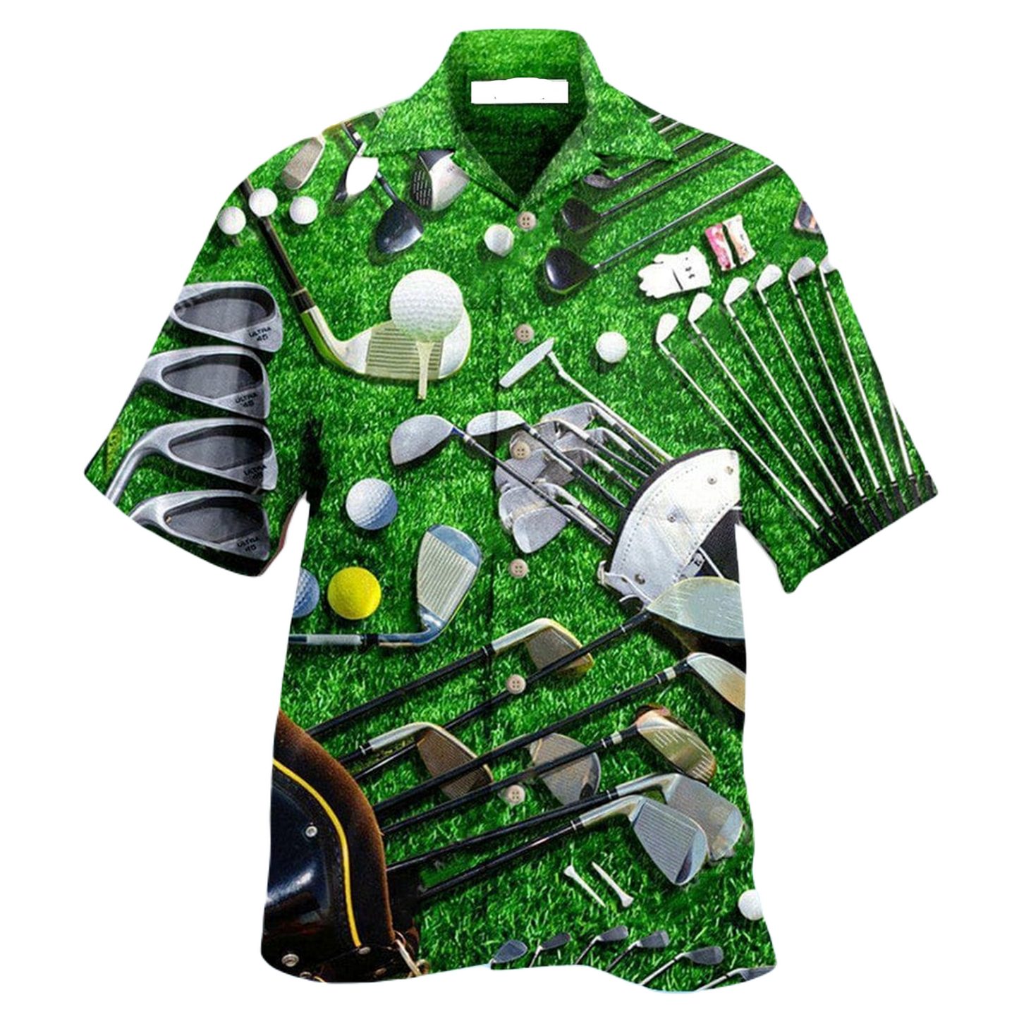 NoClaws Golf Hawaii Shirt All Golf Equipment Graphic Hawaiian Shirt Green Unisex