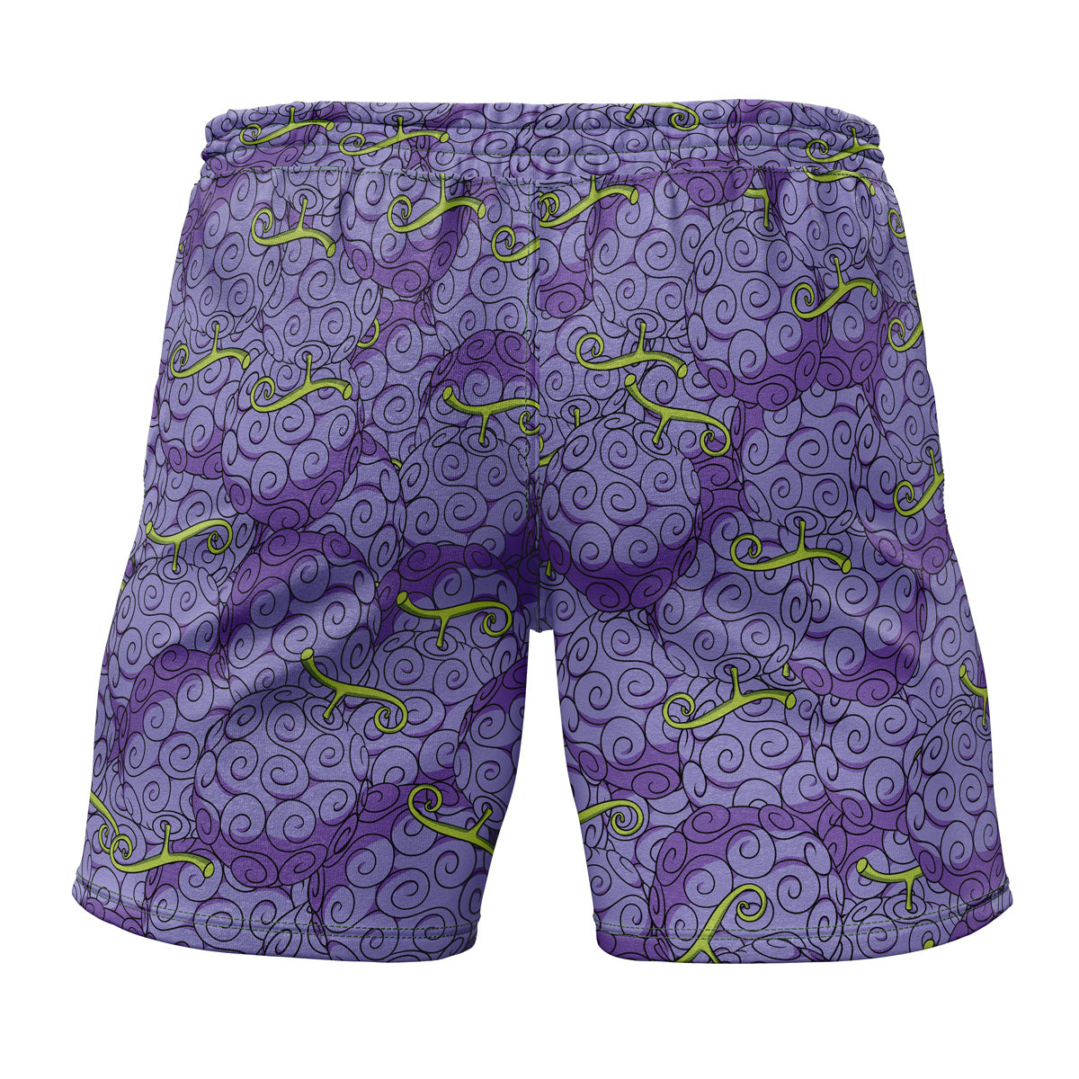 One Piece Shorts Gomu Gomu no Mi Luffy Devil Fruit Beach Shorts Purple